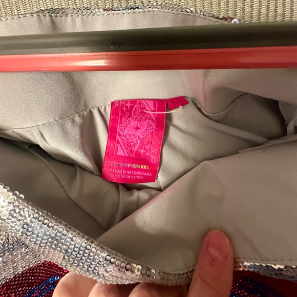 Queen of Sparkles Silver Butterfly Sequin Set - XS NWT - Picture 2 of 8